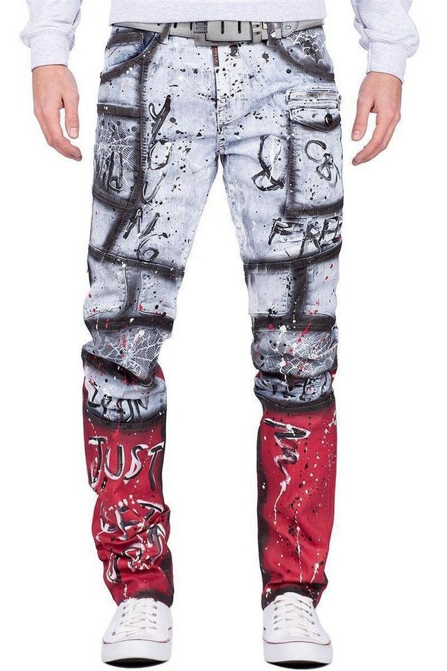 Cipo & Baxx Regular-fit-Jeans Denim Hose BA-CD683 (1-tlg) von Cipo & Baxx