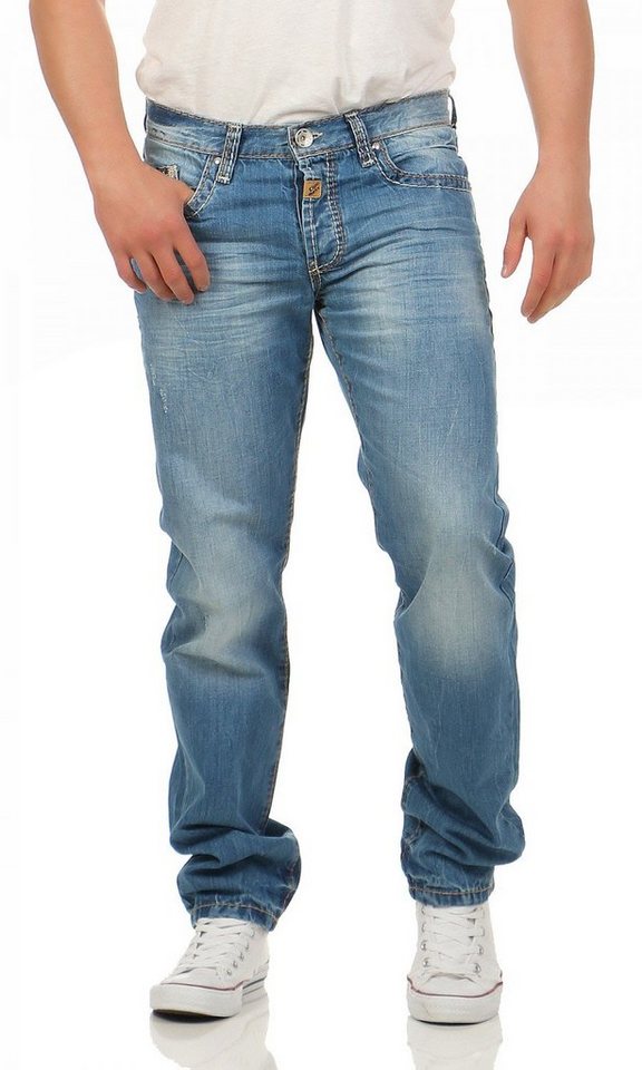 Cipo & Baxx Regular-fit-Jeans Cipo & Baxx C-0838-A Regular Fit Herren Jeans von Cipo & Baxx