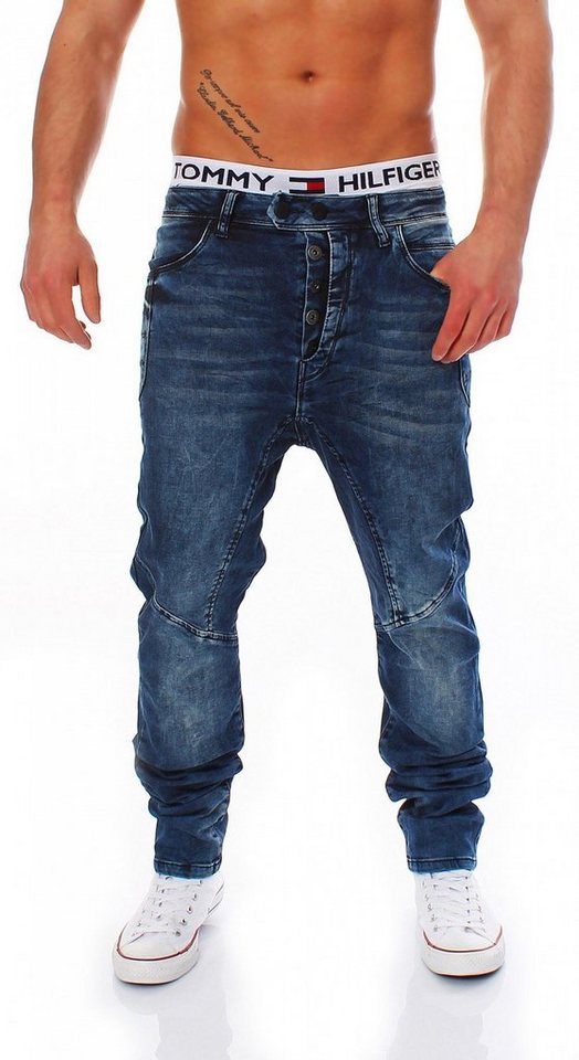 Cipo & Baxx Regular-fit-Jeans Cipo & Baxx C-44002 Carrot Fit Herren Jogger Jeans Hose von Cipo & Baxx