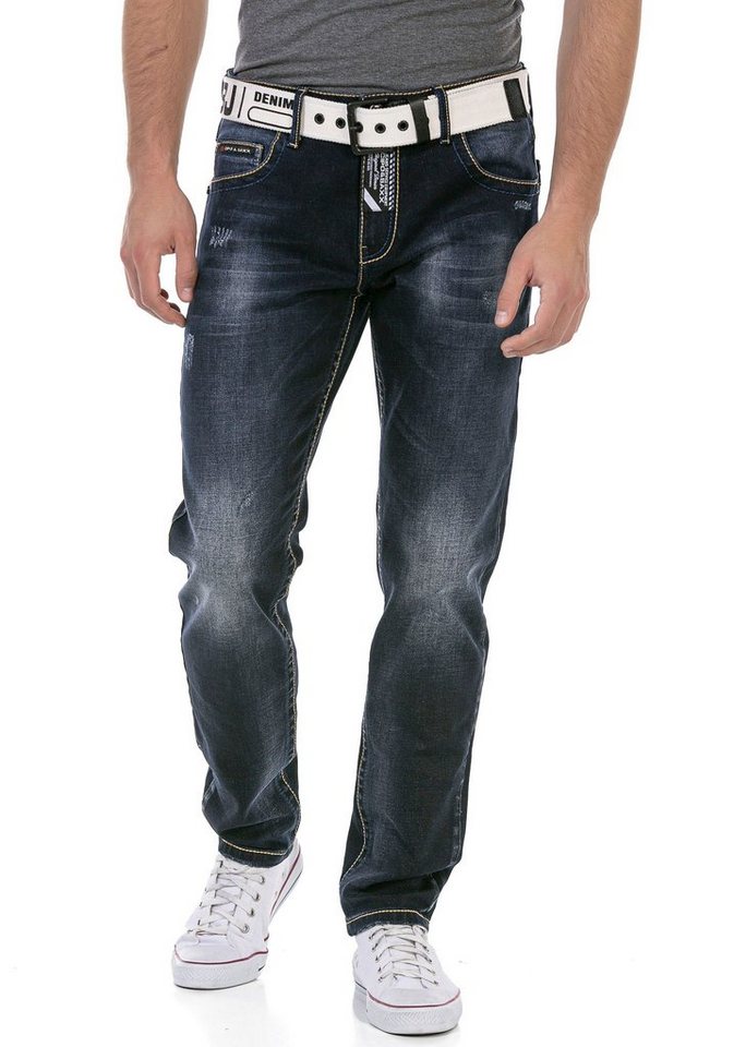 Cipo & Baxx Regular-fit-Jeans mit markanter Waschung von Cipo & Baxx