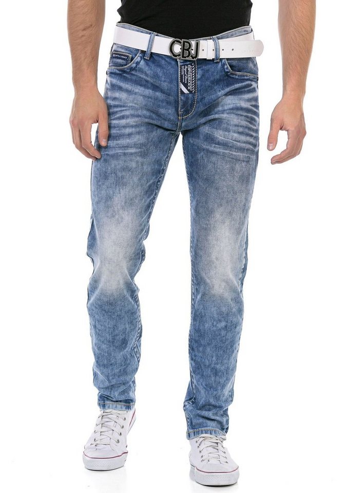 Cipo & Baxx Regular-fit-Jeans mit markanter Waschung von Cipo & Baxx