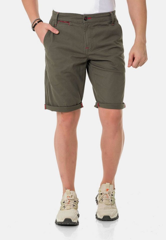 Cipo & Baxx Shorts im einfarbigen Look von Cipo & Baxx