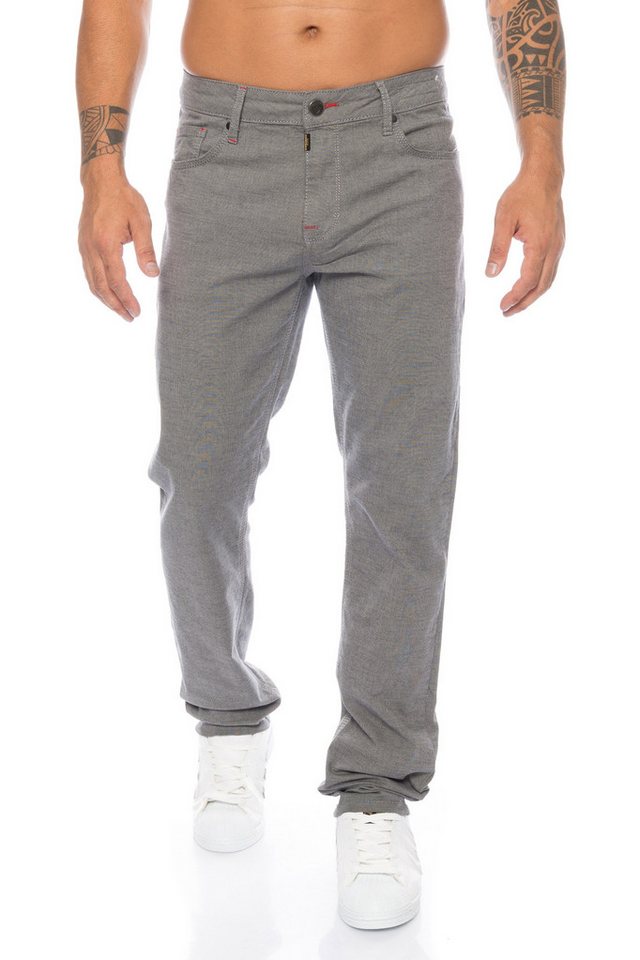 Cipo & Baxx Slim-fit-Jeans Herren Stoffhose Jeans im zeitlosen Design Leichter Tragekmofort von Cipo & Baxx
