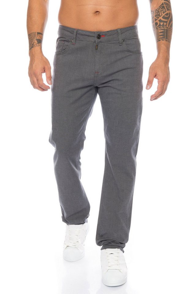 Cipo & Baxx Slim-fit-Jeans Herren Stoffhose Jeans im zeitlosen Design Leichter Tragekmofort von Cipo & Baxx