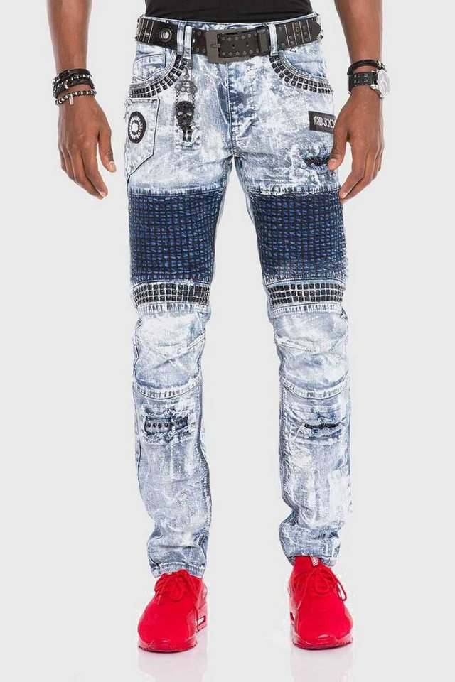 Cipo & Baxx Slim-fit-Jeans Jeans mit Ziersteinen von Cipo & Baxx