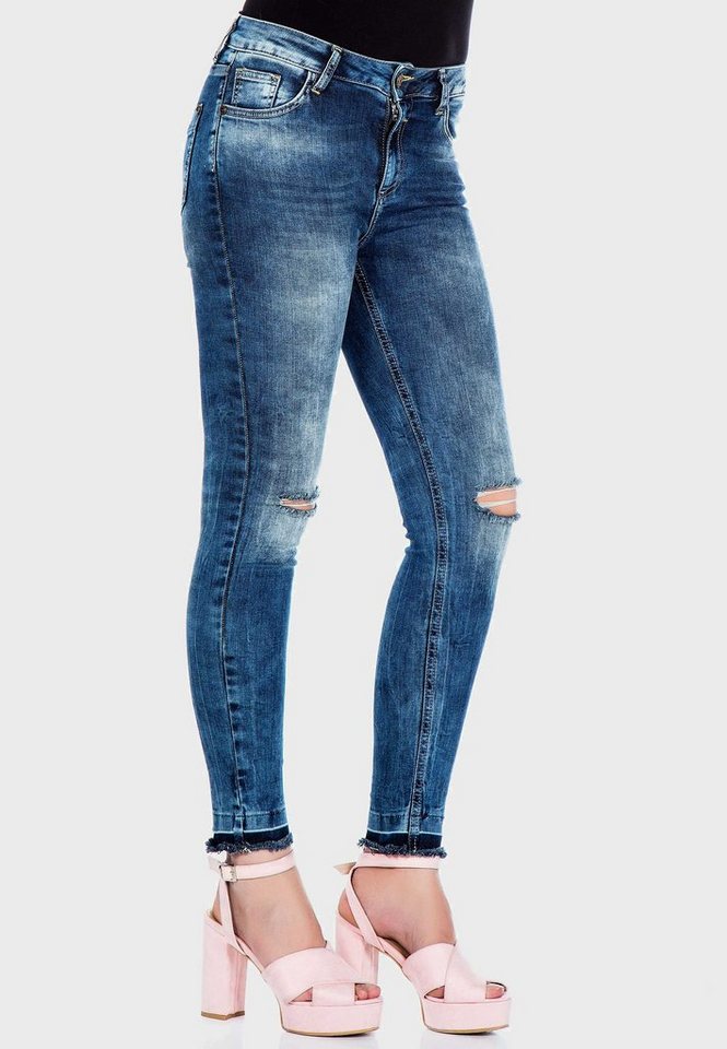 Cipo & Baxx Slim-fit-Jeans in angesagtem Design in Skinny Fit von Cipo & Baxx