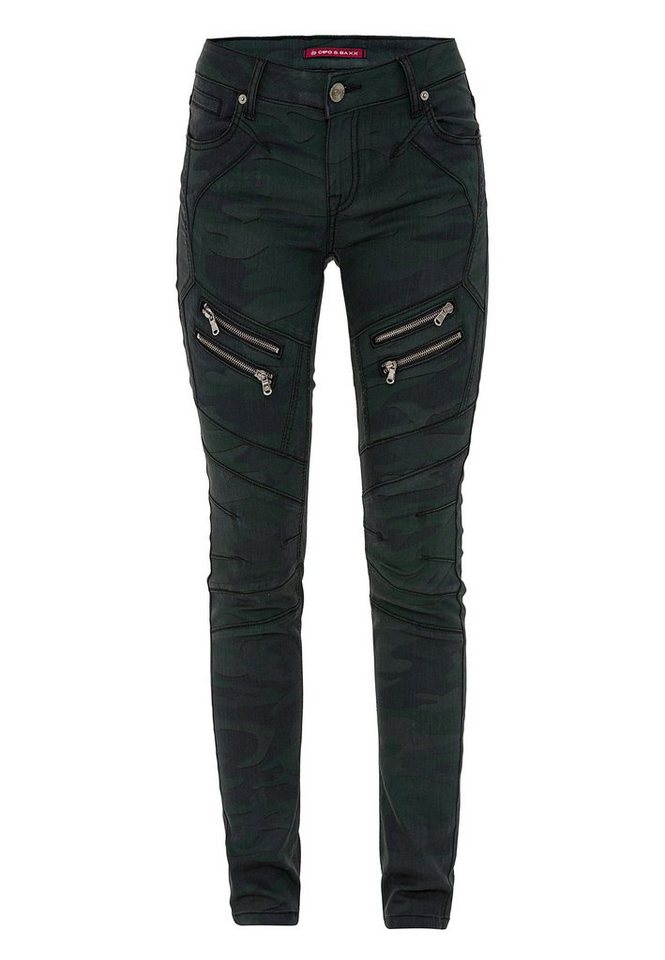 Cipo & Baxx Slim-fit-Jeans in sommerlichem Look von Cipo & Baxx