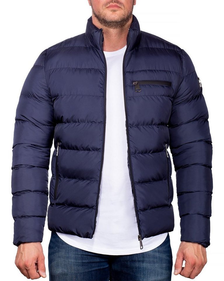 Cipo & Baxx Steppjacke Herren Winterjacke Jacke BA-CM175 (1-St) Elegantes Design mit Logo von Cipo & Baxx