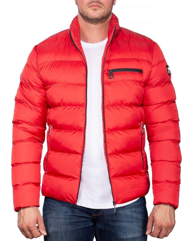 Cipo & Baxx Steppjacke Herren Winterjacke Jacke BA-CM175 (1-St) Elegantes Design mit Logo von Cipo & Baxx