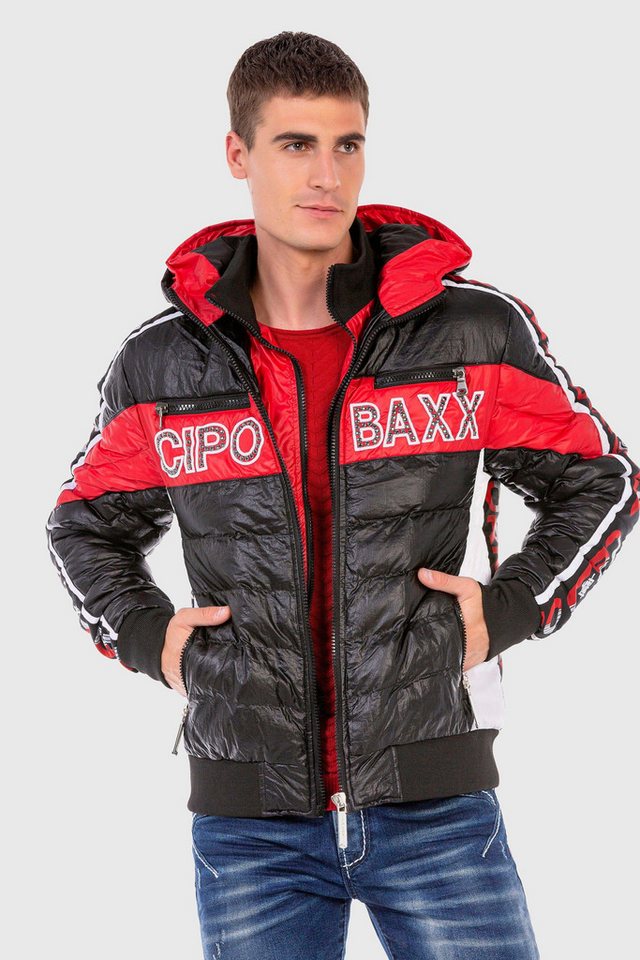 Cipo & Baxx Steppjacke Jacke mit modischer Steppung von Cipo & Baxx