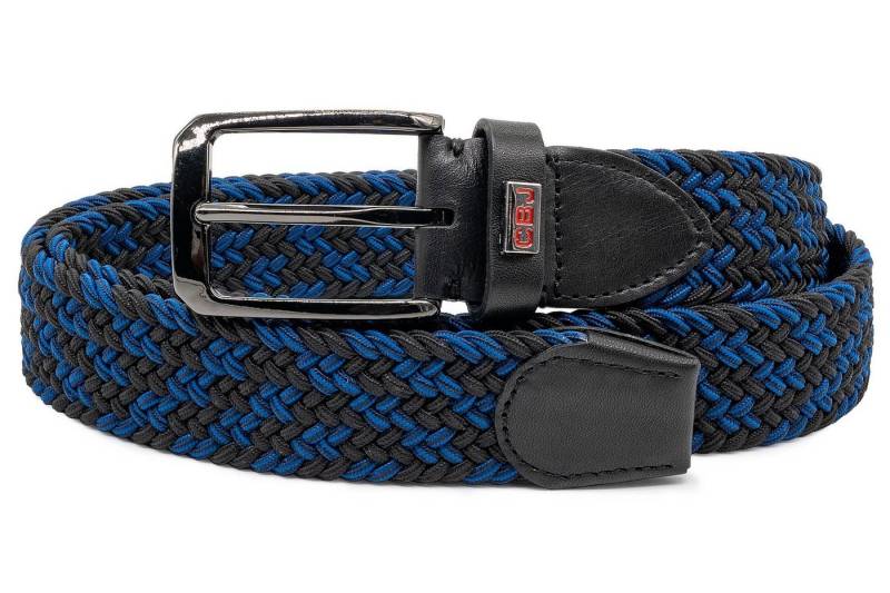 Cipo & Baxx Stoffgürtel Herren Gürtel BA-CG188 Black-Blue 100cm x 3,7cm Geflochten in verschiedenen Designs von Cipo & Baxx