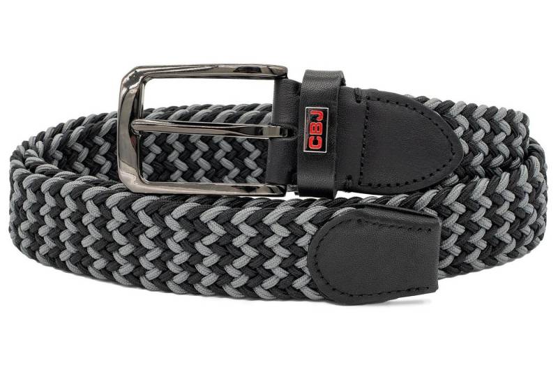 Cipo & Baxx Stoffgürtel Herren Gürtel BA-CG188 Black-Grey 110cm x 3,7cm Geflochten in verschiedenen Designs von Cipo & Baxx
