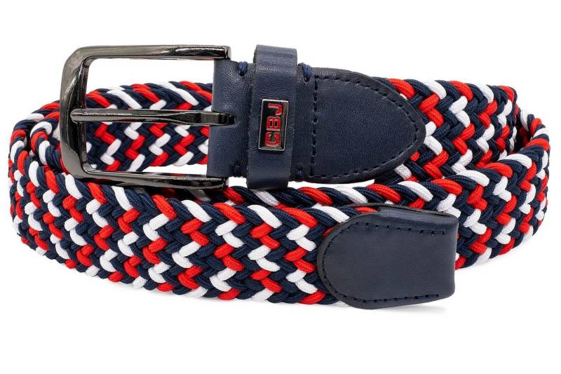 Cipo & Baxx Stoffgürtel Herren Gürtel BA-CG188 Red-White 85cm x 3,7cm Geflochten in verschiedenen Designs von Cipo & Baxx