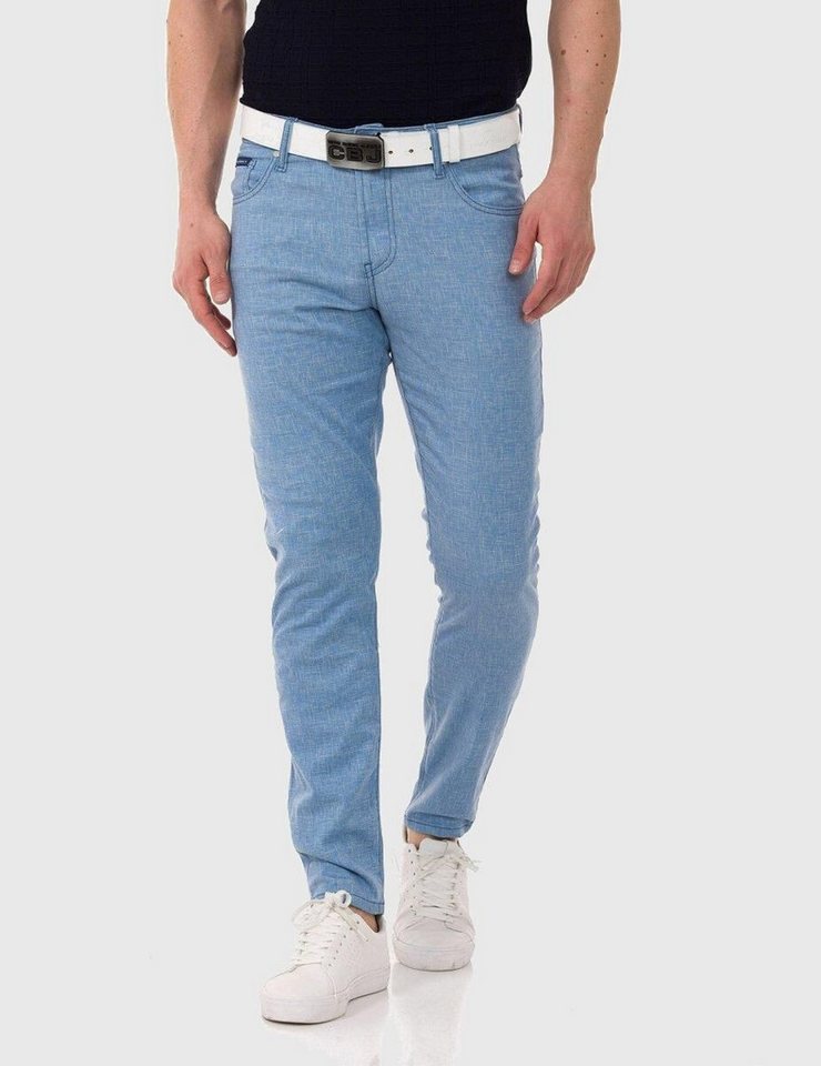 Cipo & Baxx Stoffhose Hose im unifarbenen Look von Cipo & Baxx