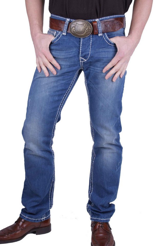 Cipo & Baxx Straight-Jeans Cipo & Baxx Herren C-0738 Jeans Denim von Cipo & Baxx