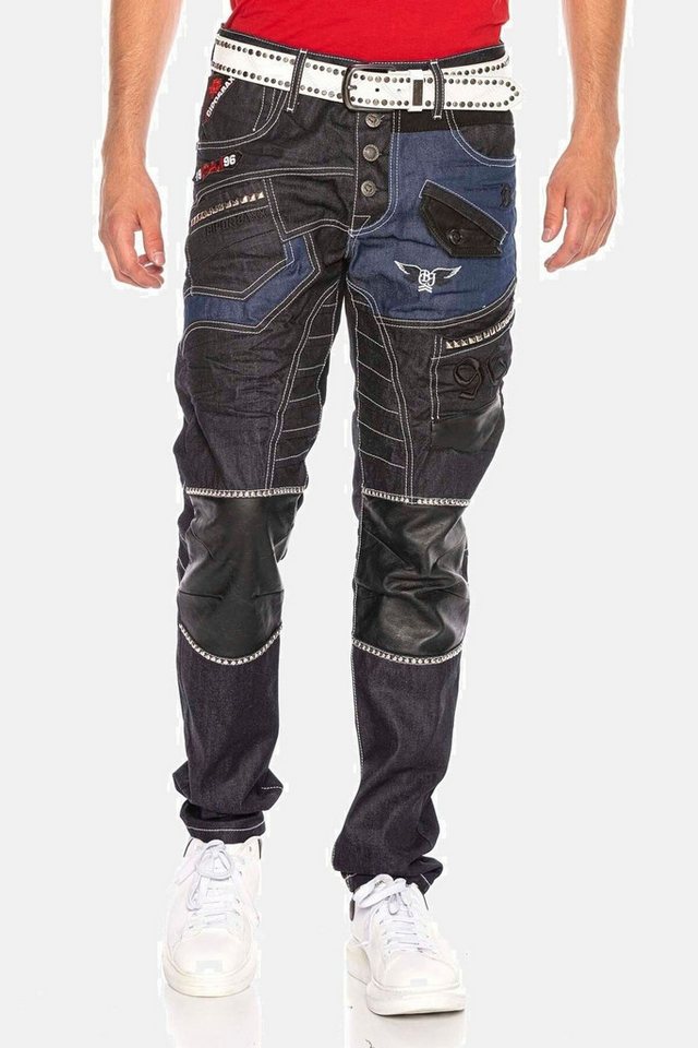 Cipo & Baxx Straight-Jeans DENIM Straight Fit-Jeans im stylischen Design, CD639 von Cipo & Baxx