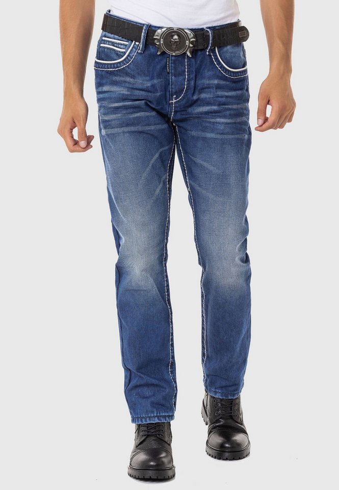 Cipo & Baxx Straight-Jeans Jeans In Straight Fit, CD-148 von Cipo & Baxx