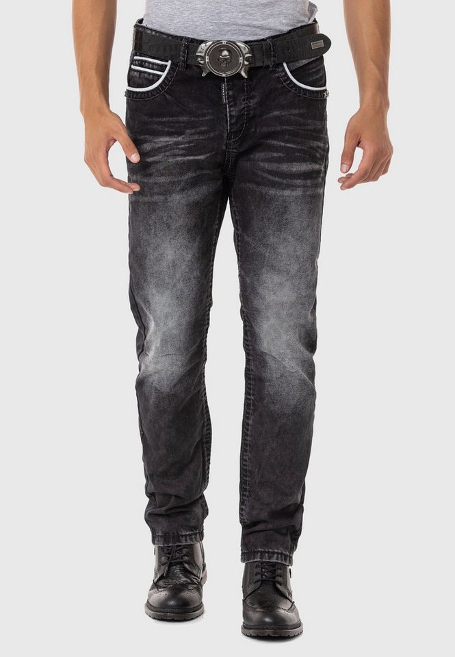 Cipo & Baxx Straight-Jeans Jeans In Straight Fit, CD-148 von Cipo & Baxx