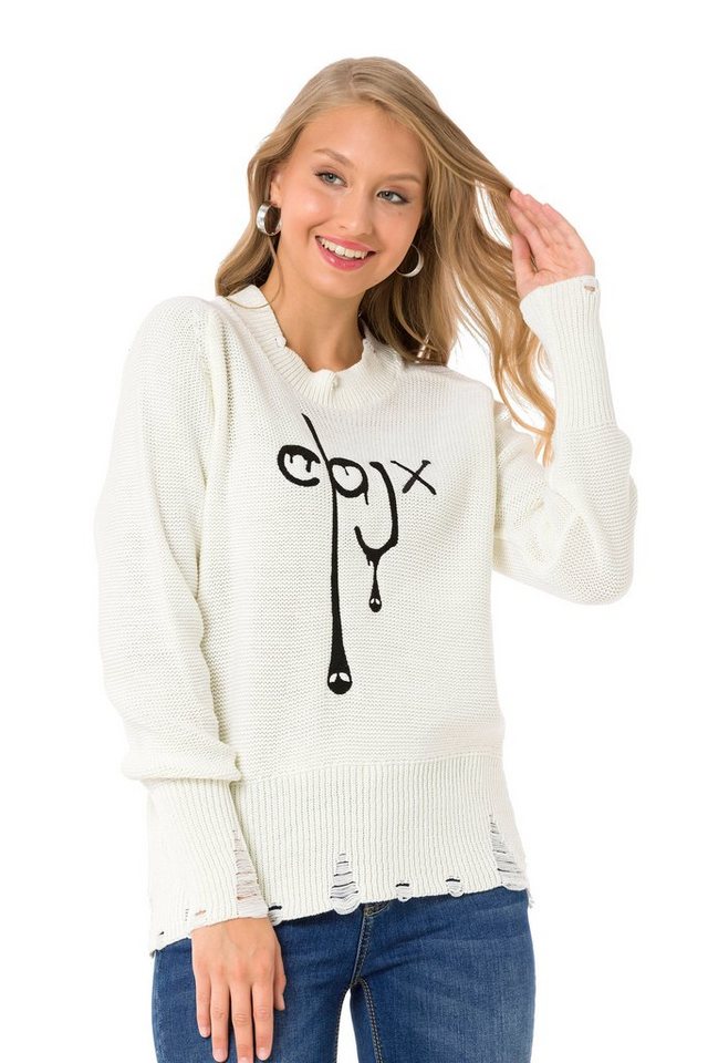 Cipo & Baxx Strickpullover in modernem Look von Cipo & Baxx