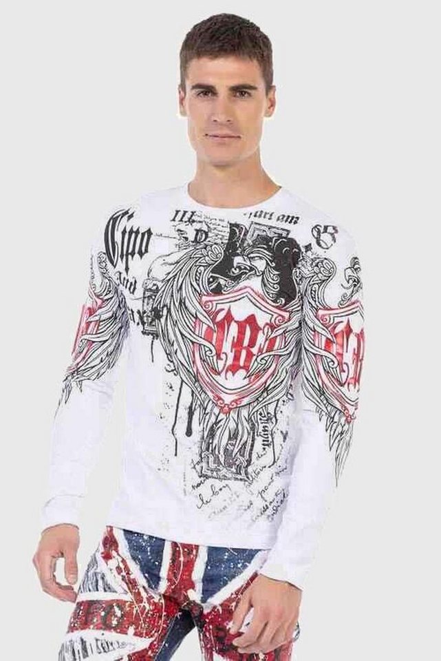 Cipo & Baxx Sweater Sweatshirts (1-tlg) mit trendigen Print von Cipo & Baxx