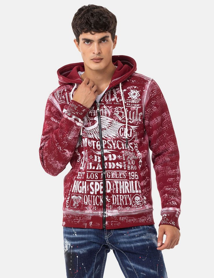 Cipo & Baxx Sweatjacke Jacken mit auffälligem Print, CL544 von Cipo & Baxx