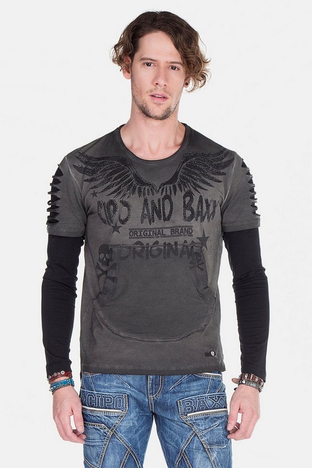 Cipo & Baxx Sweatshirt Sweatshirts (1-tlg) mit Motiv-Print, CL-265 von Cipo & Baxx