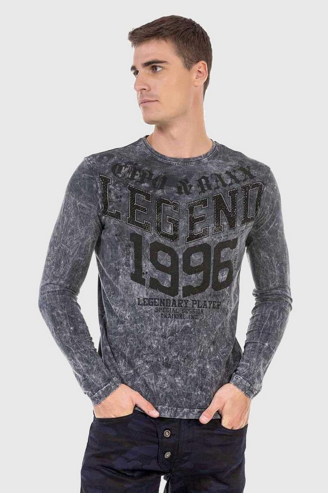 Cipo & Baxx T-Shirt Sweatshirts mit beidseitigem Print von Cipo & Baxx