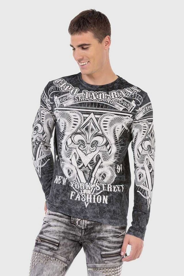 Cipo & Baxx T-Shirt Sweatshirts mit coolem Print von Cipo & Baxx