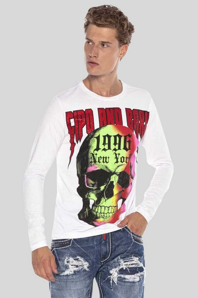 Cipo & Baxx T-Shirt Sweatshirts mit coolem Print von Cipo & Baxx