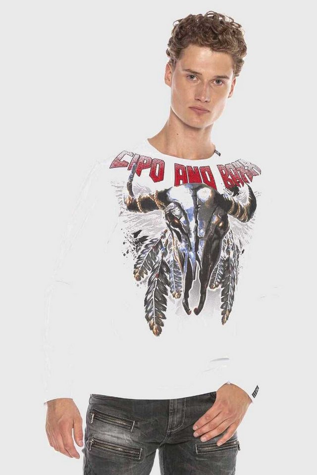 Cipo & Baxx T-Shirt Sweatshirts mit coolem Print von Cipo & Baxx