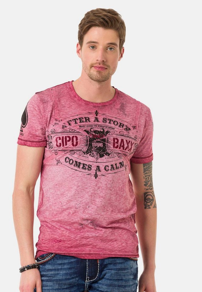 Cipo & Baxx T-Shirt im VintageLook von Cipo & Baxx