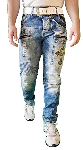 Cipo & Baxx Utah Herren Jeans Straight Cut Denim CD293 (W34/L34) von Cipo & Baxx