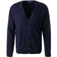 Cipriani Herren Cardigan blau Kaschmir unifarben von Cipriani