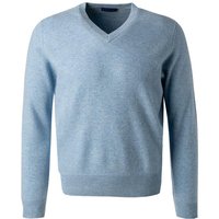 Cipriani Herren Pullover blau Kaschmir unifarben von Cipriani