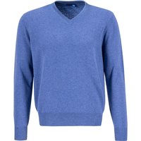 Cipriani Herren Pullover blau Kaschmir unifarben von Cipriani