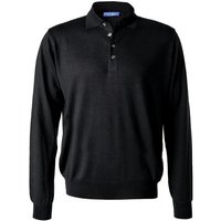 Cipriani Herren Pullover schwarz unifarben von Cipriani