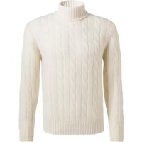 Cipriani Herren Rollkragenpullover weiß Kaschmir unifarben von Cipriani