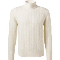 Cipriani Herren Rollkragenpullover weiß Kaschmir unifarben von Cipriani