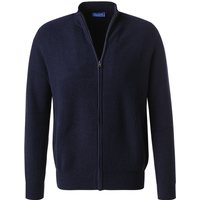 Cipriani Herren Cardigan blau Kaschmir unifarben von Cipriani