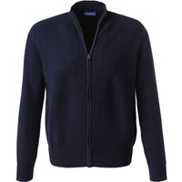 Cipriani Herren Cardigan blau Kaschmir unifarben von Cipriani