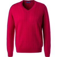 Cipriani Herren Pullover rosa Merinowolle unifarben von Cipriani