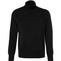 Cipriani Herren Rollkragenpullover schwarz Kaschmir unifarben von Cipriani