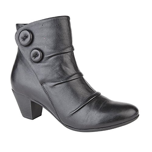 Cipriata Damen Emma Knopf Stiefeletten (39 EU) (Schwarz) von Cipriata