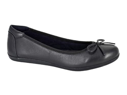 Cipriata ERIA L764 Damen-Ballerina aus Leder, bequem, Schleife, Büro, formelle Freizeitschuhe, Schwarz , 40 EU von Cipriata