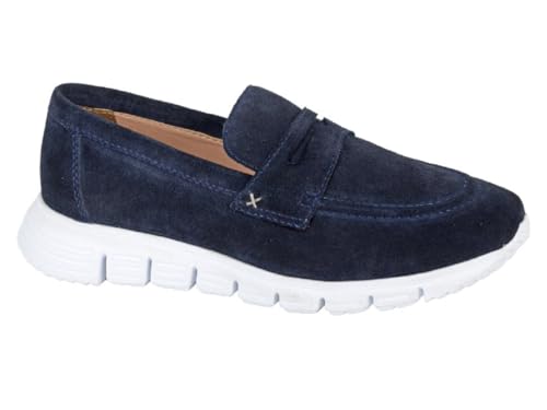 Cipriata Felisa L690 Damen-Sneaker, Wildleder, bequem, leicht, Memory-Schaum, Metropolitan, navy, 39 EU von Cipriata