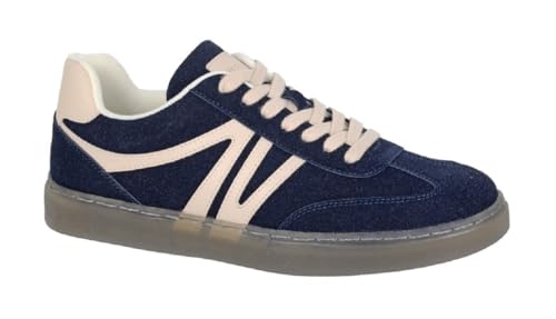 Cipriata Redea L689 Damen-Sneaker, Wildleder, modisch, Retro, Schnürung, Freizeit-Sneaker, navy, 41 EU von Cipriata