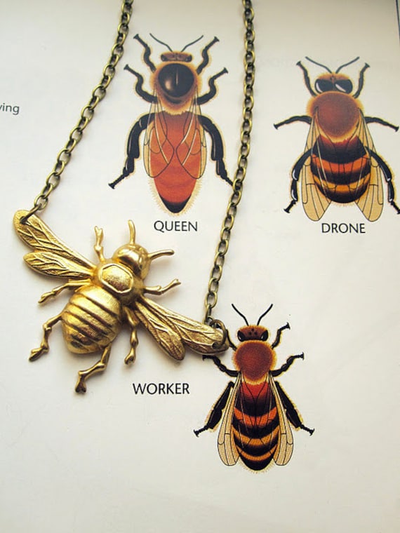 Biene Halskette Insekt Schmuck Hummel Gartenarbeit Accessoire Geschenk Für Gärtner Biene Halskette Insekt Schmuck Hummel Gartenarbeit Accessoire Geschenk Für Gärtner von CircaAD