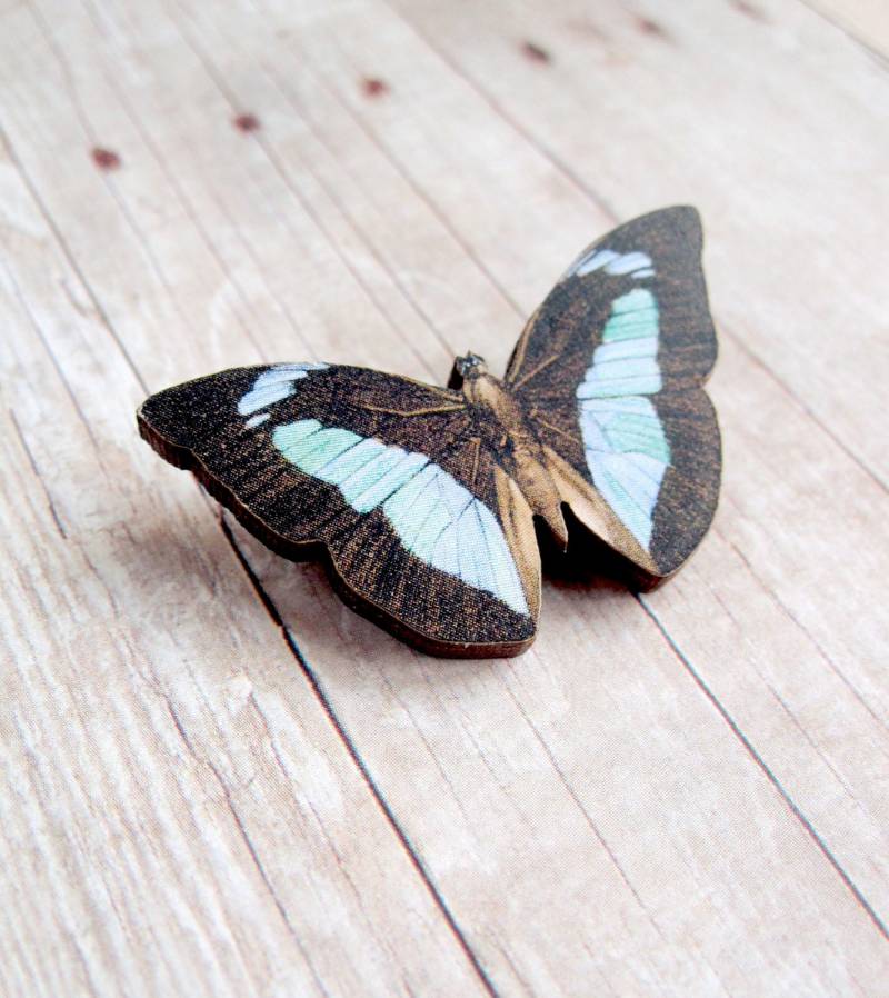 Blaue Wald Schmetterling Brosche Blaue Wald Schmetterling Brosche von CircaAD