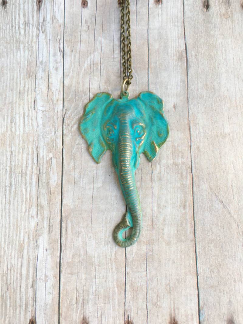 Elefant Halskette Zirkus Karneval Schmuck Elefant Halskette Zirkus Karneval Schmuck von CircaAD