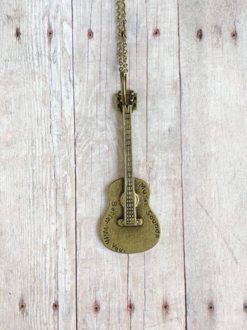 Gitarre Halskette Musik Schmuck Musiker Geschenk Musical von CircaAD